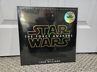 Front cover of sealed Star Wars The Force Awakens soundtrack LP