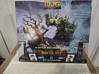 Front of sealed ROG The Battle Pit playset box showing graphics and contents