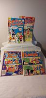 Group shot of all four Archie comic books