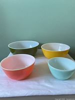 Front view showing all four colored bowls