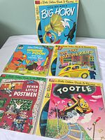 Front covers of the five Little Golden Book & Record sets