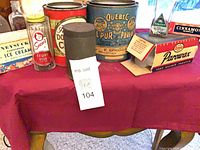 All items on table frontal view