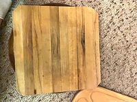 square laminated wood chopping block