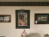 Wall view showing all three framed prints