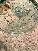 Round casserole interior with Orchard Fruit embossing