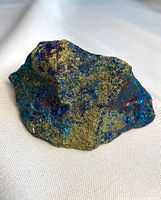 Oblique view showing iridescent surface colors