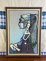 Full view of framed painting