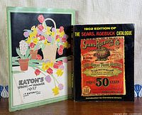 Front covers of both catalogue reprints