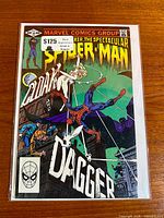 Front cover of Spectacular Spider-Man #64 in bag and board