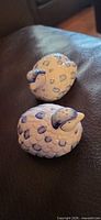 Both ceramic bird shakers top view