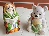 Both ceramic banks side by side on table