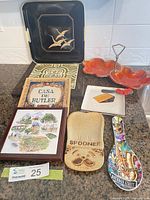 Overview of all kitchen items laid out