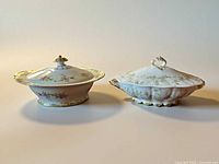 Both tureens side by side showing overall forms