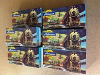 Six Athearn Trains In Miniature blue boxes stacked