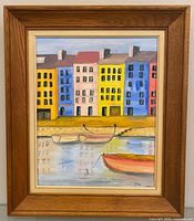 Full view of framed painting