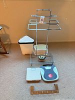 All eight bathroom items grouped together