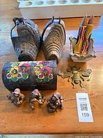 All items in lot laid out on table