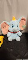 Front view of Dumbo plush showing overall design