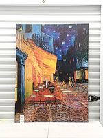 Full frontal view of entire canvas print showing image content and size