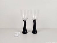 Full view of both Artland Prescott wine glasses standing side by side