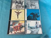 Front covers of all six CDs arranged in two-by-three grid