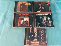 Front view of the five CD jewel cases