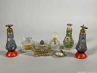 All six perfume bottles arranged front view