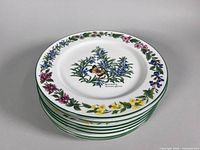 Stack of Royal Worcester Herbs dinner plates
