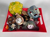 All items inside red bin