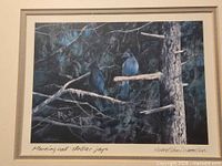 Front view of framed print showing artwork, matting and frame