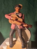 Front view of porcelain Elvis decanter