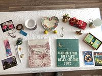 Full lot overhead view showing most items