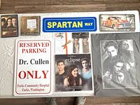 All seven items laid out together on table