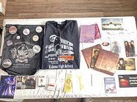 Overview of entire lot laid out on table