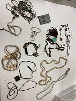 Group shot of all twelve jewelry items