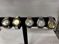 All five watches on display bar