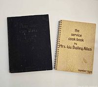 Front covers of both cookbooks