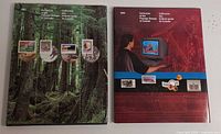 Front covers of both 1993 and 1994 hardcover annual stamp collection albums