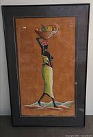 Full view of framed painting