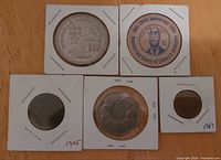 Five flips showing all items together