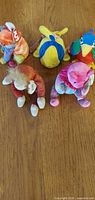 Group shot of all five Ty Beanie Babies showing colours and swing tags