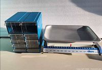 Scale and drawer organizer side by side full view