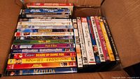 Box showing full lot of DVD/Blu-ray cases
