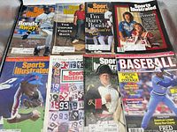 Group shot of all eight magazines arranged in two rows