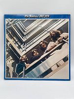 Front cover of The Beatles 1967–1970 blue album