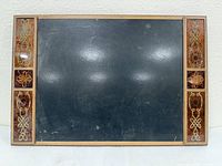 Full top view showing writing surface and both inlaid ends