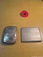 Overview showing both pocket cases closed on table