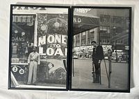 Both framed photos side by side