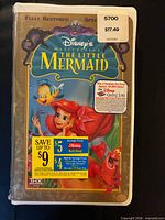 Front of sealed Disney Masterpiece Collection The Little Mermaid VHS case