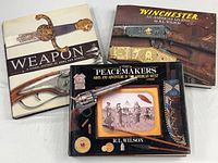 Front covers of all three hardcover books showing titles and dust jackets